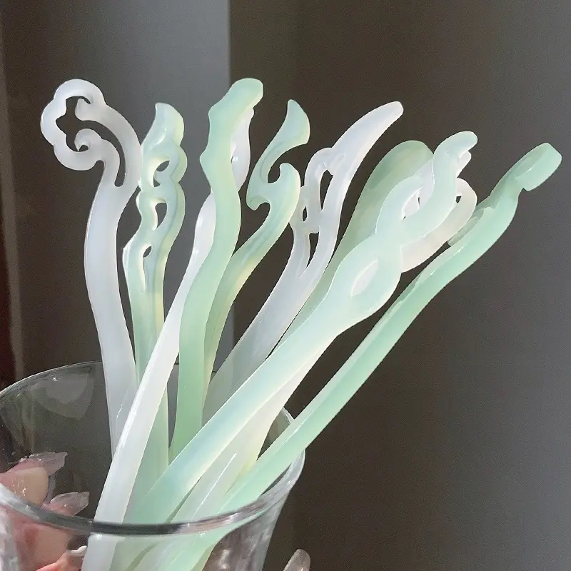 Bộ Kẹp Tóc Cổ Tích Phong Cách Mùa Hè, Kẹp Tóc Hoa Huệ Trong Thung Lũng, Làm Bằng Nhựa Resin, Phụ Kiện Tóc Nữ Cổ Điển Thích Hợp Cho Gian Hàng Chợ Đêm 2
