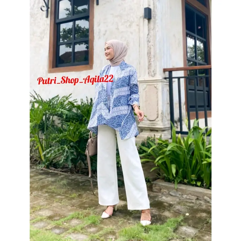 cardigan batik baju batik outer batik terbaru 1