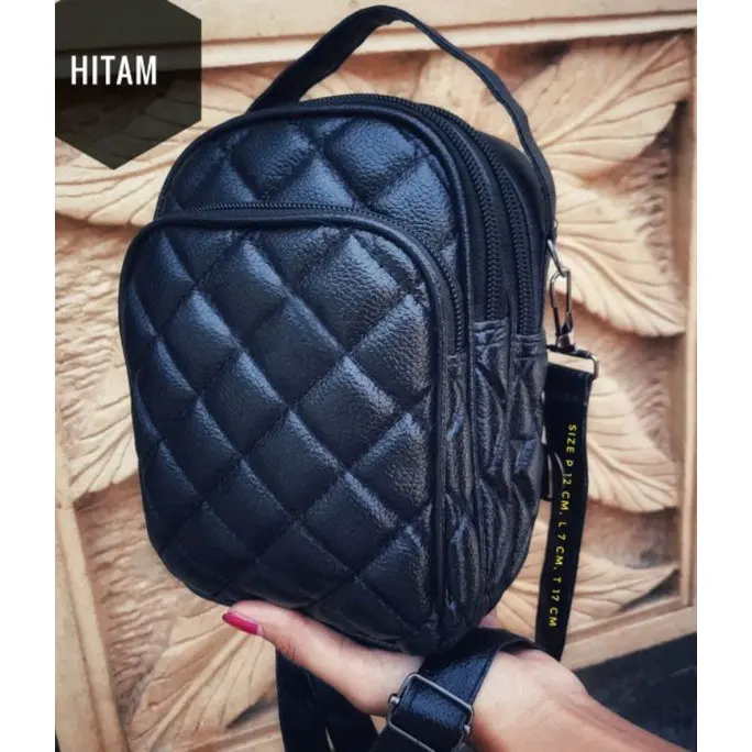 FUJI 3IN1 BAG- TAS KECIL STYLISH 3 RUANG TAS MULTIFUNGSI BISA DITENTENG / SLEMPANG / RANSEL 6
