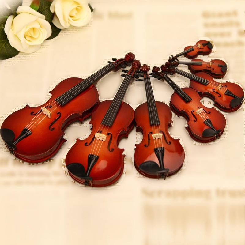 Product Introduction of Handmade Violin Model Decoration Collection Model Gifts With Stand Miniature Musical C7N1 22