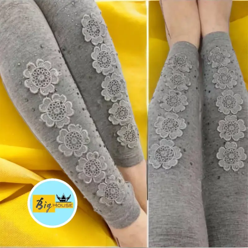 LEGGING IMPORT RENDA BORDIR / LEGGING WANITA IMPORT FIT TO 80KG 2