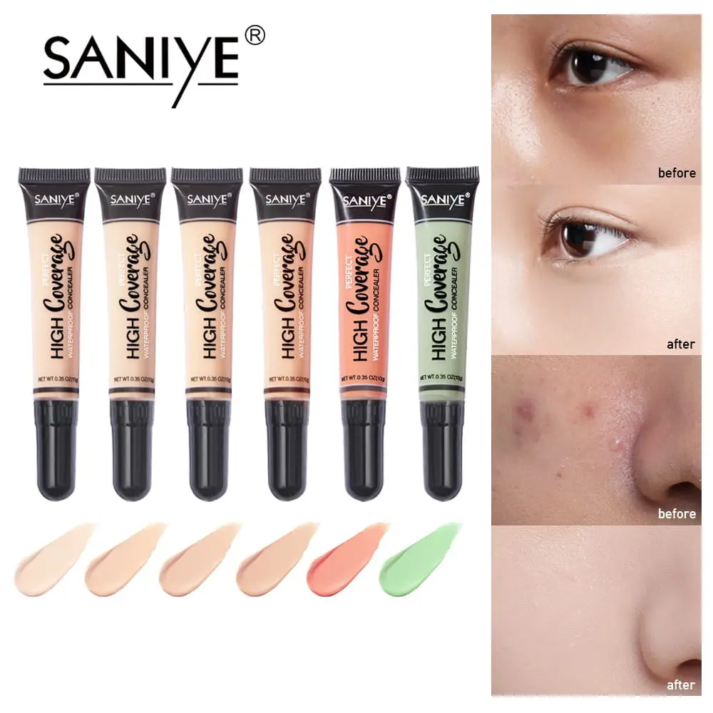 Concealer waterproof wajah full Coverage color [SANIYE] BPOM Kulit Kering