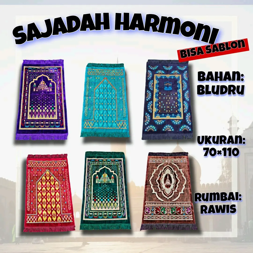 Sajadah Harmoni Turkey Turki Hampers Tebal Muslim