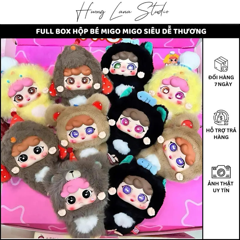 FULL BOX HỘP BÉ MIGO MIGO SIÊU DỄ THƯƠNG 0