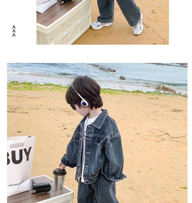 Product Introduction of Bộ Đồ Denim, Cho Bé Trai, Bộ Sưu Tập Mùa Thu 2023 Mới, Đẹp Trai Và Thời Trang, Áo Đẹp Kinh SúC Quần Ống Rộng, Bộ Đồ Hai Mảnh, Thích Hợp Cho Trẻ Em, Thời Trang 23