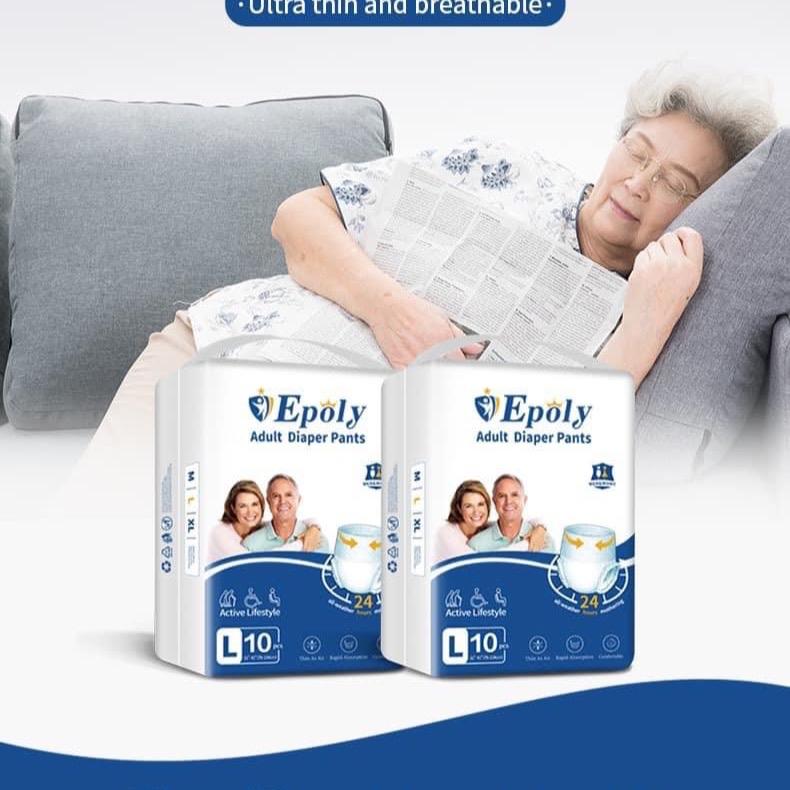    HCM Siêu Rẻ   100   50 miếng tả quần người già Epoly - Ipaly size M L XL thấm hút tốt 