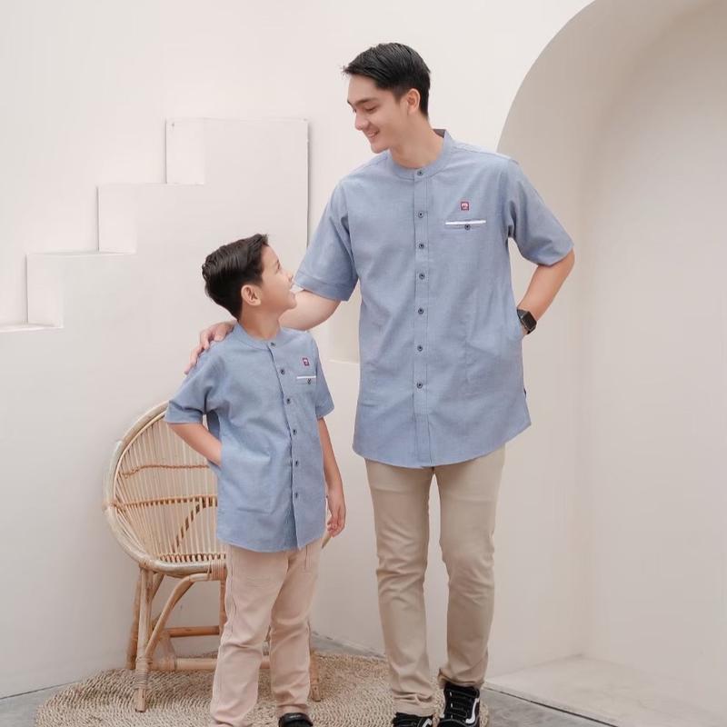 Koko kurta model kemko tangan pendek harga ayah dan anak berbeda 3