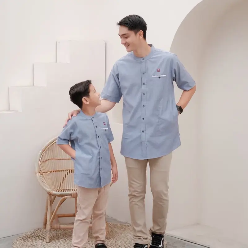 Koko kurta model kemko tangan pendek harga ayah dan anak berbeda 3