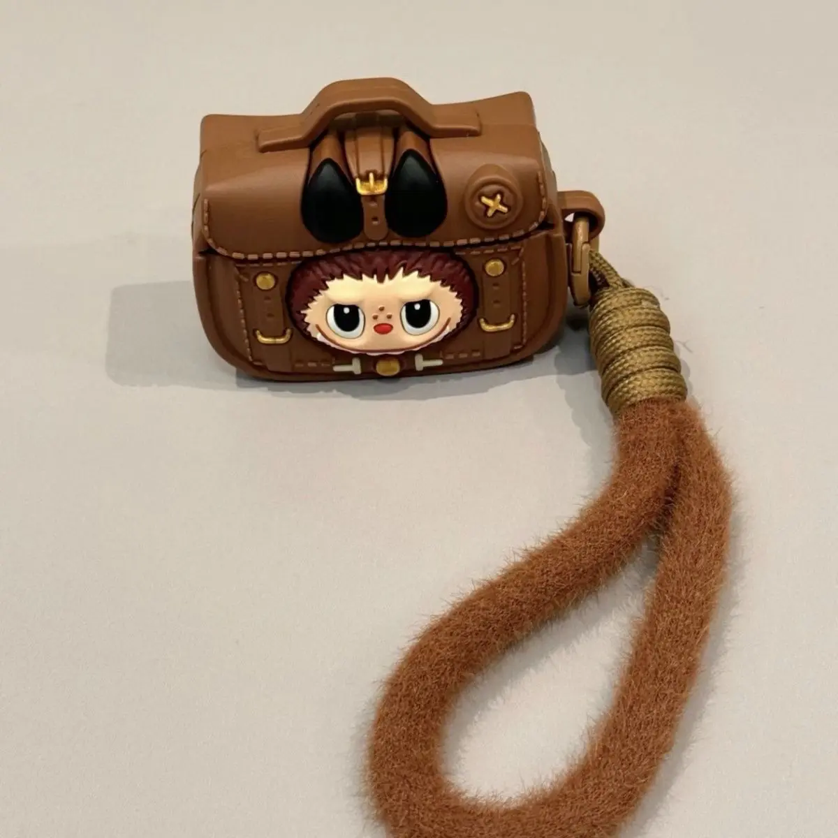 Creative Cartoon Labubu Briefcase Compatible with Apple 4th Generation Shockproof AirPods Pro 2 Earphone Cute Protective Case