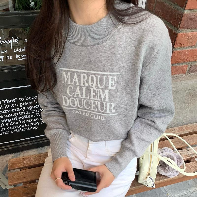 Áo len dài tay MCD- CALEM DOUCEUR chất len mềm co giãn 4 chiều form boxy áo len nữ mùa đông Xmas