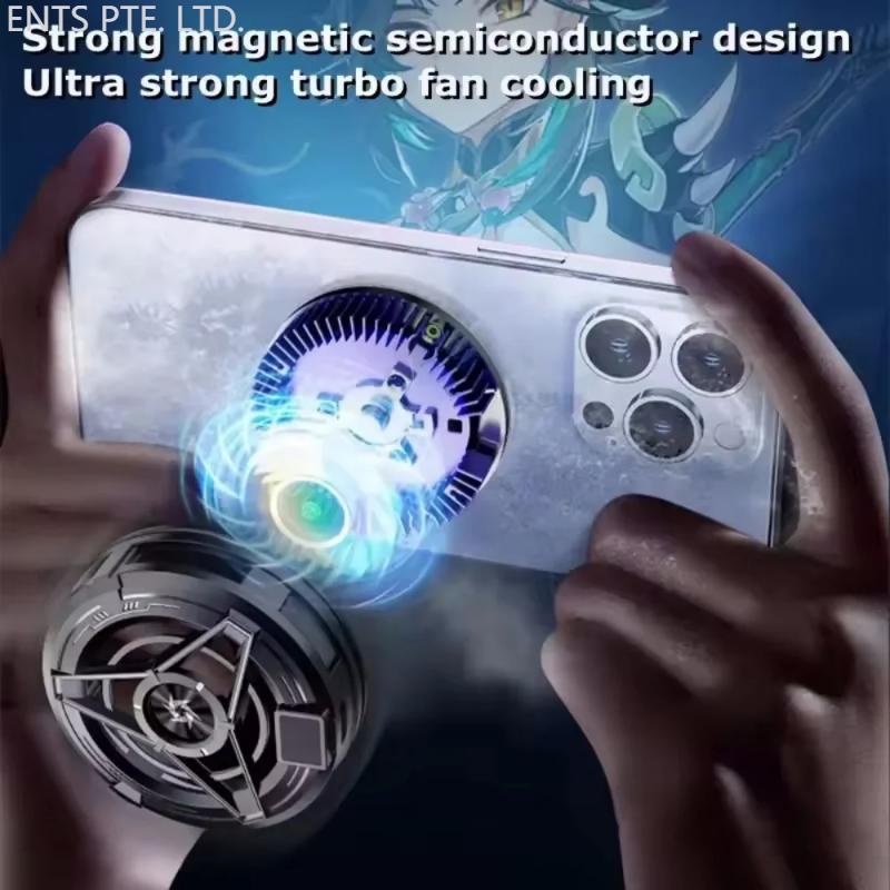 Product Introduction of SL17 Magnetic Phone Cooler Portable Phone Semiconductor Radiator RGB Fast Cooling Phone Cooler With LED Temperature Display 24