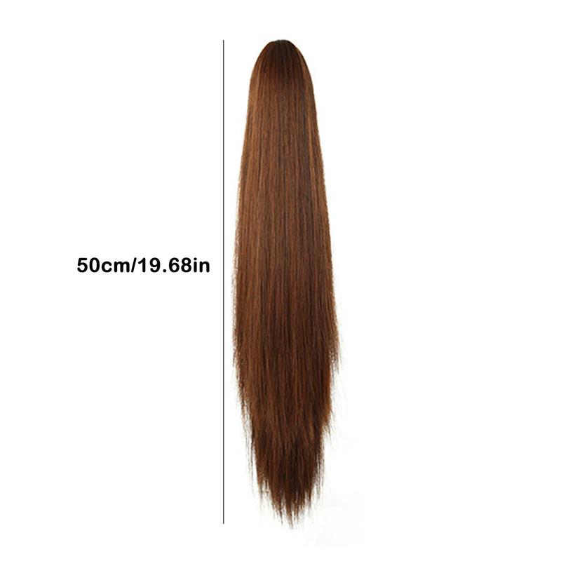 Product Introduction of Long Claw Ponytail Hair Fashion Women Long Claw Ponytail Synthetic Hair Extensions Straight Hair Pony Tail Hairpiece Wigs 0