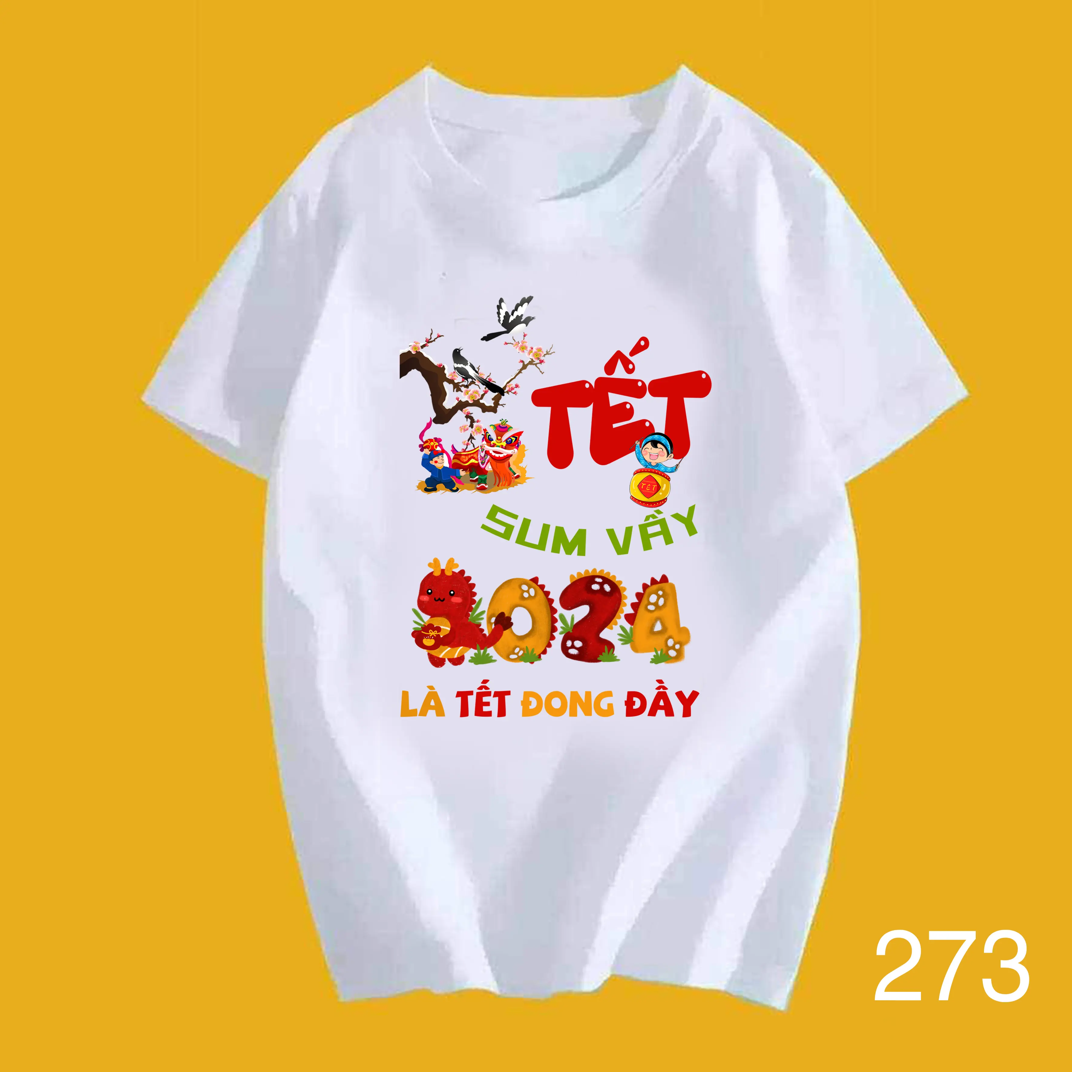 giá khuyến mãi 32k, áo tết sum vầy tết đong đầy Thun Nam Menswear Cotton Cổ Tròn