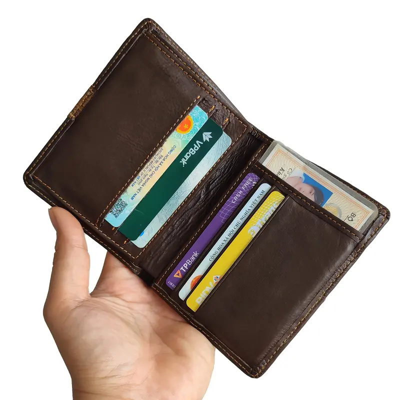 Ví nam da bò cao cấp, giá mềm, fullbox, bảo hành 12 tháng, đổi trả 7 ngày Wallet 1