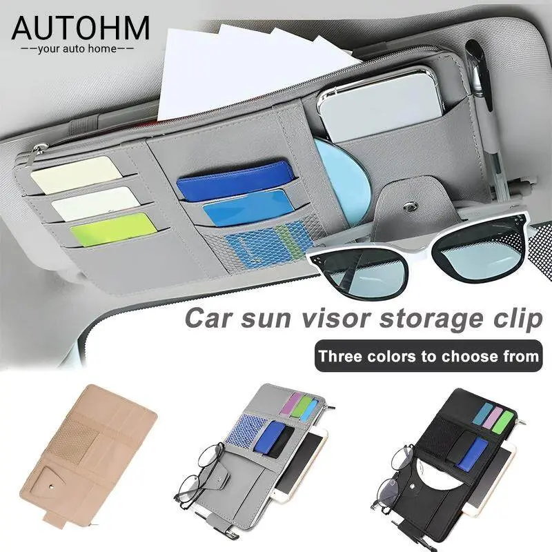 TEMPAT KARTU SUN VISOR CARD HOLDER SUNVISOR MOBIL CAR ORGANIZER KARCIS VS-02