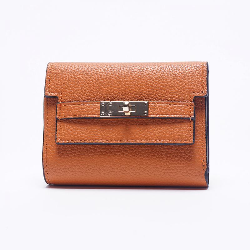 Ví Nữ, Cỡ Nhỏ, Cao Cấp, Gấp Gọn, Ví Cầm Tay Ngắn, Phong Cách Xuyên Biên Giới, Dành Cho Nữ Wallet Hình Chữ Nhật 8