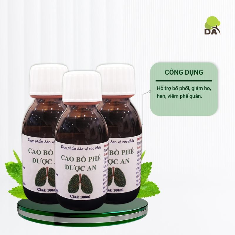 Cao ho bổ phế Dược An giúp bổ phổi, long đờm, giảm ho hen, viêm phế quản (Chai 100ml) 1