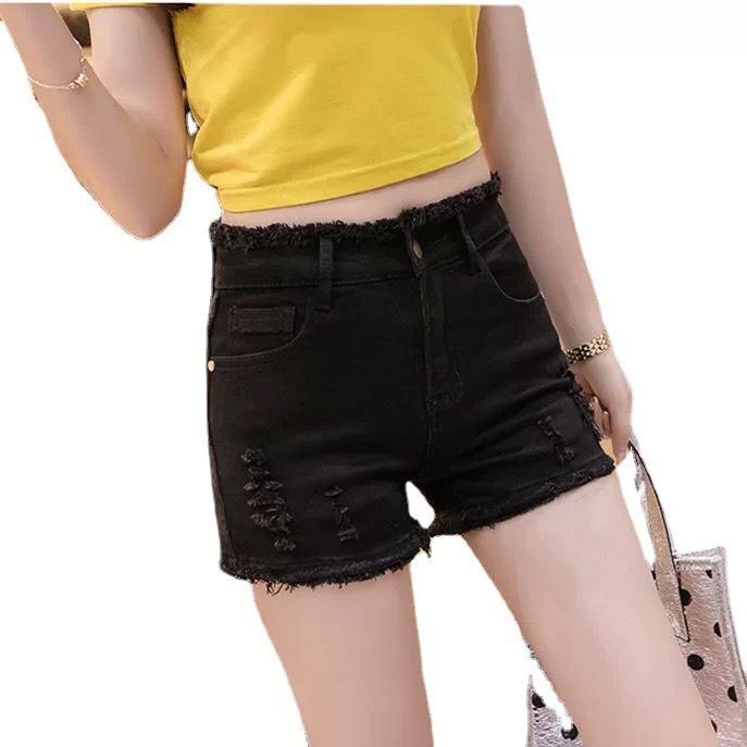 Product Introduction of Quần Kaki Đùi Xước  Nữ Rút Dây Rìa Hông Cạp Cao Hack Dáng - Chất Kaki Co Giãn Tốt Mềm Mịn - Hàng Việt Nam - Pants, Women 7