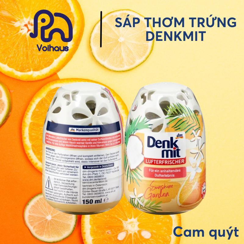 Sáp thơm phòng Denkmit với mùi hương thơm dịu nhẹ, dễ chịu 150 gram hàng nội địa Đức Dầu Thơm Phòng Nước Hoa 2