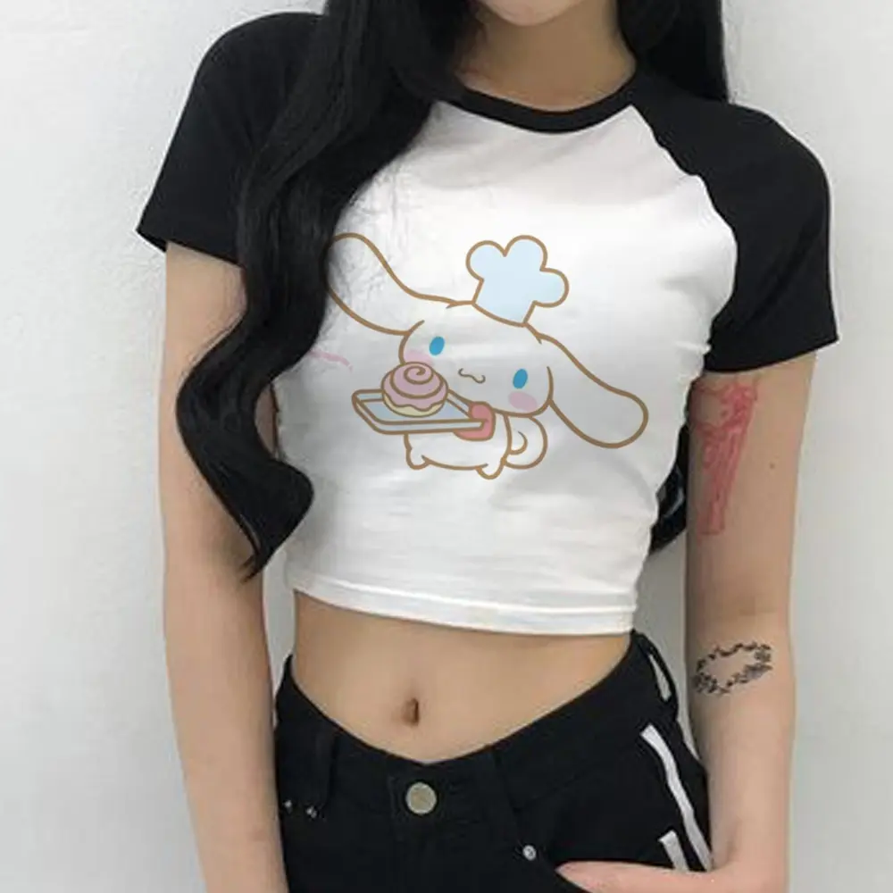Cinnamoroll  t shirt women Japanese designer harajuku t-shirts girl funny streetwear harajuku clothes