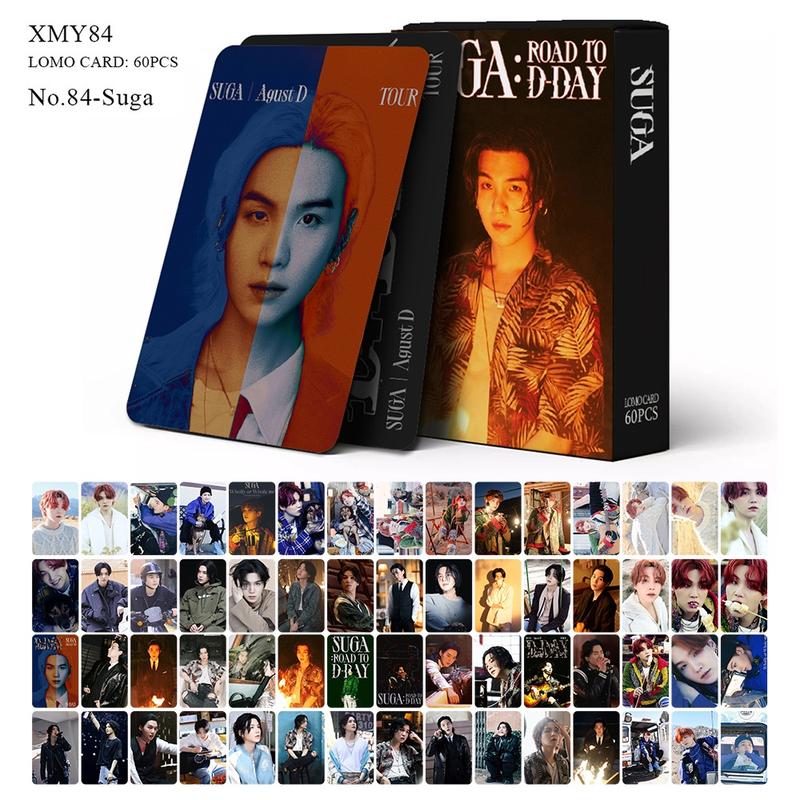 Thẻ Lomo Solo, 60 Cái / hộp, Nhóm Nhạc BTS V và SUGA, Album Đường Đến D-DAY, Thẻ JHOPE SUGA J-HOPE, Kim Tae Hyung Bưu Thiếp, Thiết Kế Bản Thân 4