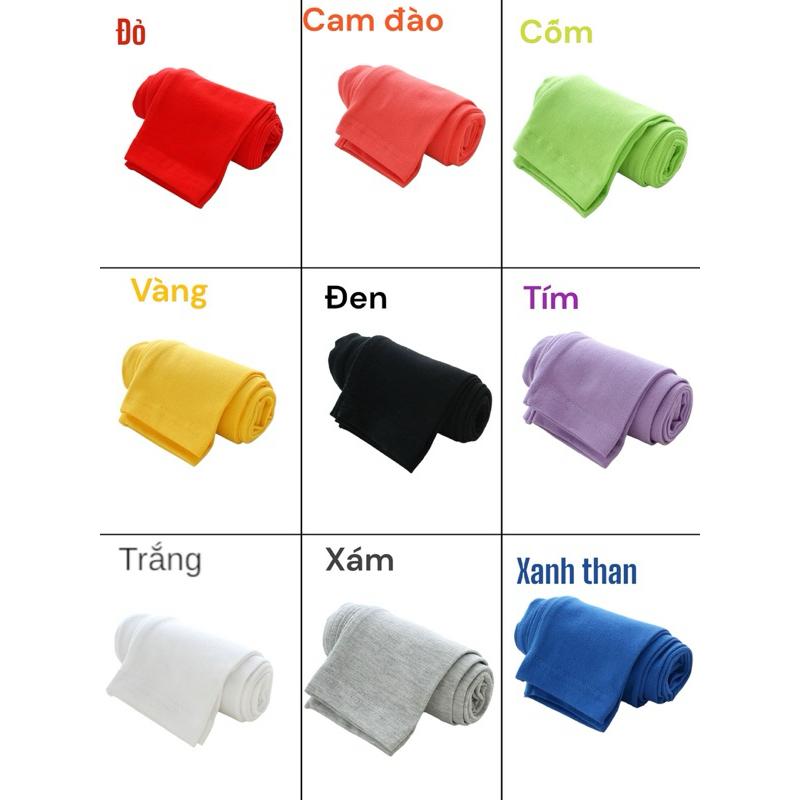 Quần legging trơn dài 25kg-41kg chất vải cotton xuất dư co giãn 4 chiều thấm hút mồ hôi 2