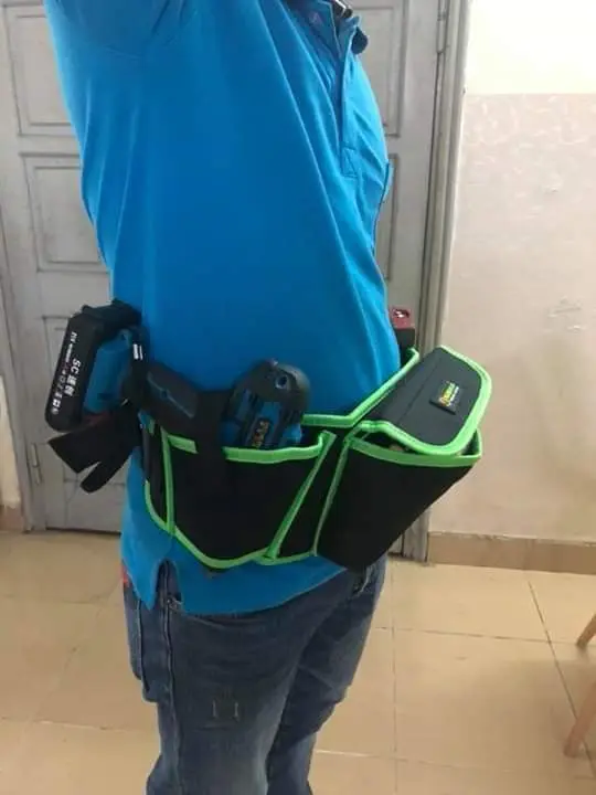 Combo Túi đồ nghề đế cứng 20inch và đai đeo hông dùng cho anh em kỹ thuật, cơ khí điện nước đièu hòa 7