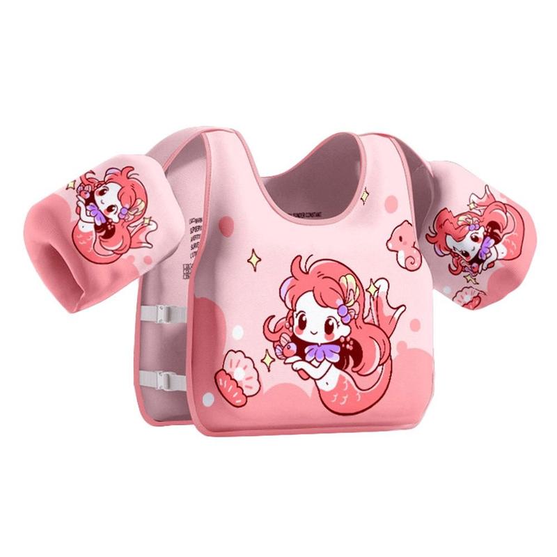 Product Introduction of Creative Float Summer Kids Swim Vest Airless Water Play Child Buoyancy Vest Cartoon Adjustable Swim Arm Ring Baby 18