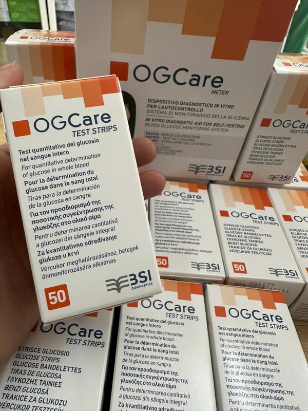 Que Thử Đường Huyết OGCARE Hộp 50 Que- Cho Kết Quả Chính Xác