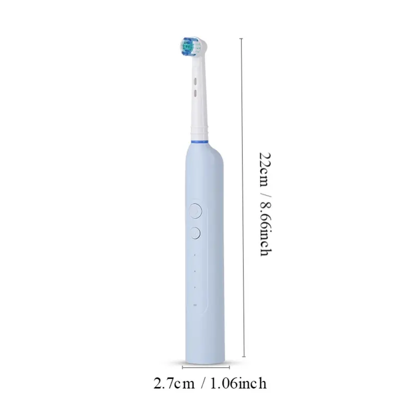 Electric Toothbrush with 2 Extra Brush Heads (1 Box), Waterproof Gums Protecting Motor Toothbrush, Intelligent Deep Cleaning Toothbrushes for Adults 1