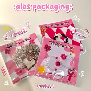 Alas packaging lucu / alas cincin manik / alas gelang /kalung- custom aesthetic