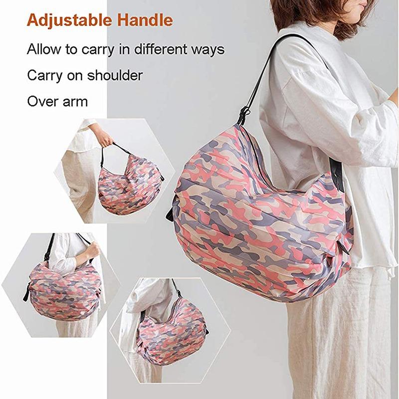 Product Introduction of Supermarket Shopping Portable Storage Bag Large Capacity Roll Folding Shopping Bag 8