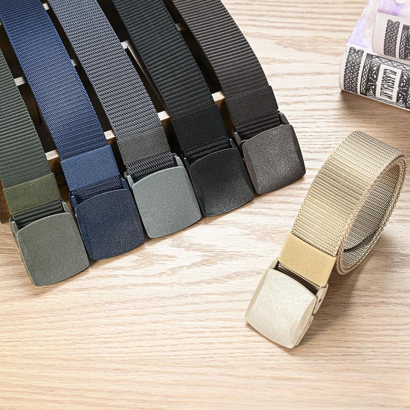 Product Introduction of เข็มขัดผ้าใบหัวเข็มขัดอัตโนมัติ สำหรับผู้ชาย 1
