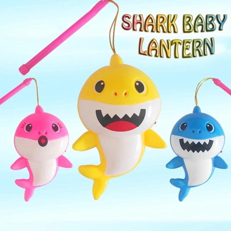 Đèn Lồng cá mập hát nhạc BABY SHARK, có đèn phát sáng cho bé Led Voi Toy Đồ Chơi