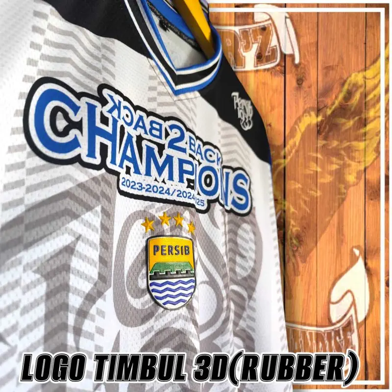 BEST SELLER JERSEY PERSIB CHAMPIONS BACK 2 BACK 2025 LOGO TIMBUL 3D RUBBER 1