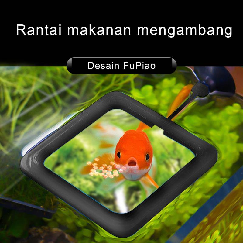2 Set of Fish Food Feeder Plastics Household Accessories Square Shape Filtering Device Waste Mesh Multiple Sizes Fishing Feeders 10*10cm 3