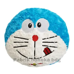 Bantal Karakter Doraemon Bulat Bahan Bulu Snail 45CM