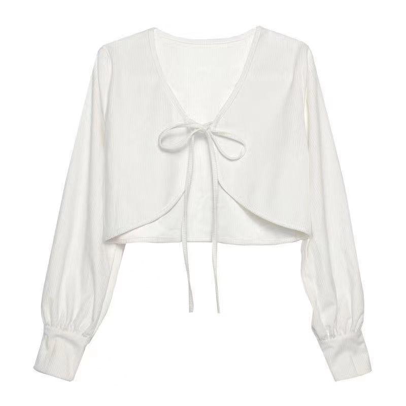 Product Introduction of Áo Cardigan Chống Nắng Mùa Hè, Có Thể Đeo Ngoài Trời, Áo Cánh Nữ, Mỏng Và Nóng Bỏng, Thích Hợp Cho Mùa Xuân Và Đầu Mùa Thu, Phong Cách Kafuu, Có Thể Được Mặc Làm Khăn Choàng 6