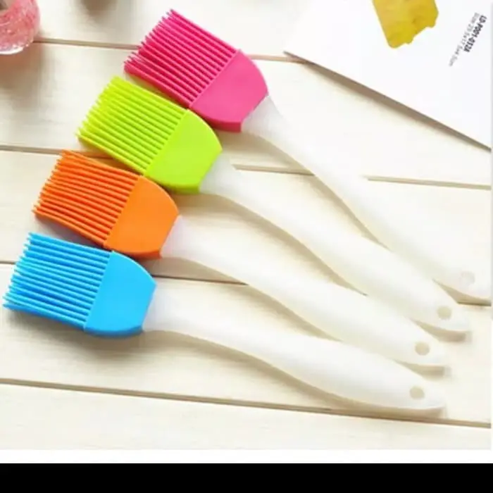 Kuas Silikon Silicone Brush Mentega Barbeque Bumbu Dapur Masak Roti Kue Cake BBQ 6