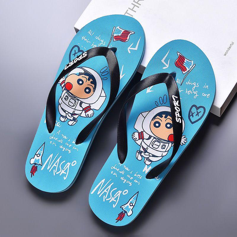 Dép Xỏ Ngón, Bút Chì Màu Xiaoxin Đồng Thương Hiệu Nasa, Dép Lê Nam Thời Trang Trẻ Trung Mùa Hè, Có Thể Đeo Ngoài Trời, Dép Xỏ Ngón Đi Biển, 2024 7