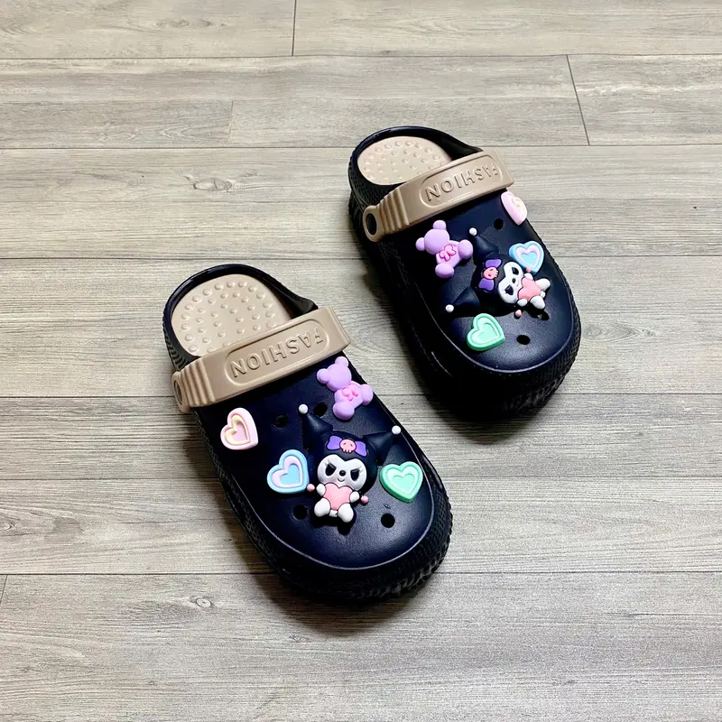 (PHOM NHỎ ĐẶT TĂNG 1 SIZE) Sục cross kuromi mẫu mới phối trái tim cute - TT609 1