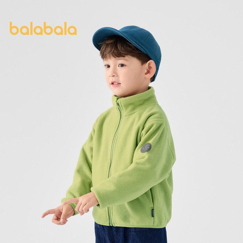 Balabala Áo Khoác Lông Cừu Trẻ Em, Bộ Sưu Tập Xuân Thu 2025, Áo Khoác Chống Tĩnh Điện, Dành Cho Bé Trai Và Bé Gái, Hoàn Hảo Cho Trang Phục Chồng Lộn