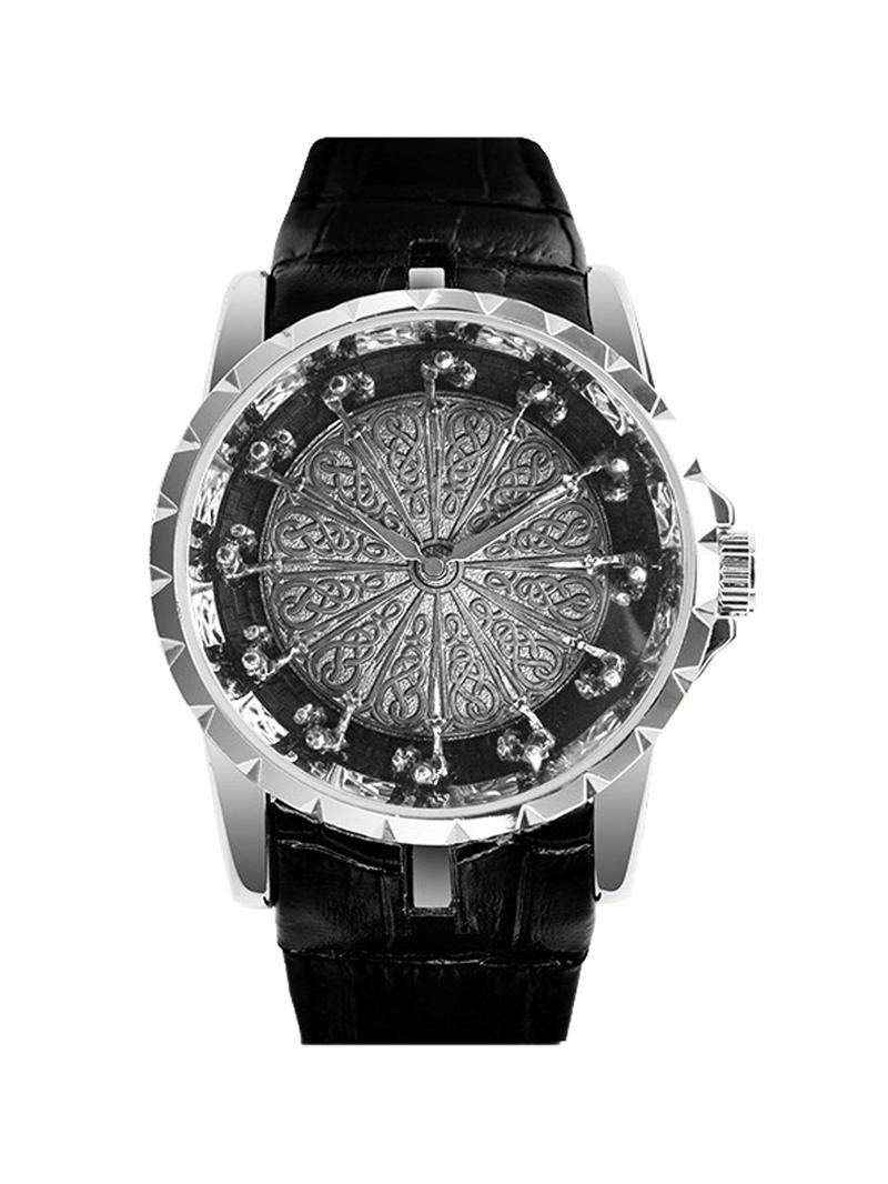 Product Introduction of Men's Fashion Round Dial Quartz Watch, Fashion Watch for Party, Daily Clothing Decor, Trendy All-match & Exquisite Watch for Birthday Gift with Box 5