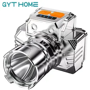 Lampu Kepala Portable LED Tahan Air dengan 3 Pencahayaan Level dan Baterai Lithium-ion 500mAh