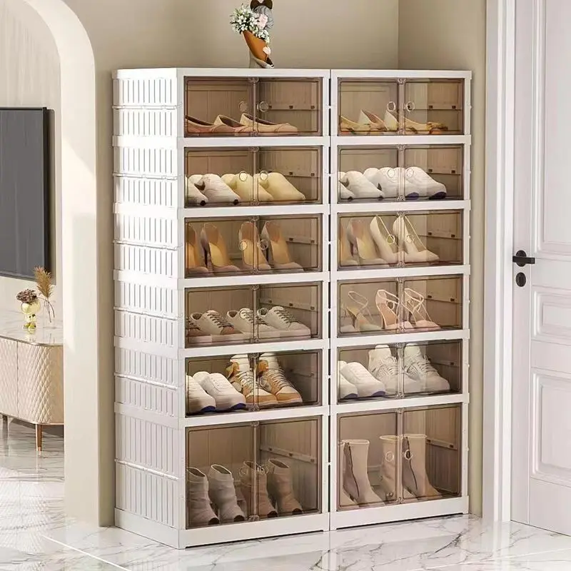 Tủ ABS cao cấp đựng giày đựng sách quần áo đa năng có thể gấp gọn di chuyển