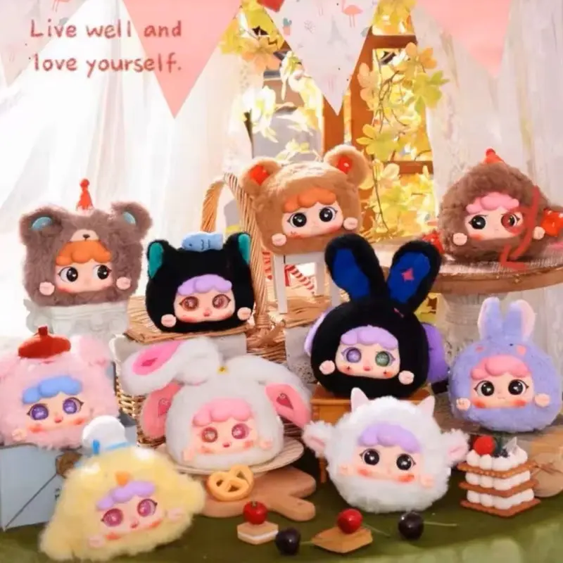 Baby Three Year Old Migo Animal Party V2 Plush Blind Box Randomly 1 Cute Animal Work Zipper Bag Trendy Play Bag Keychain Pendant blind  box tutulong  blind blind  box blind  box lily  rabbit Anak Mainan blind  box blind  box 3