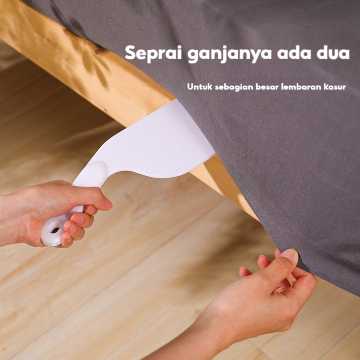 Alat Pasang Seprai & Penjepit Sprei Anti Melar - Alat Perata, Penahan dan Pemberat Sprei untuk Kasur dan Kamar Tidur