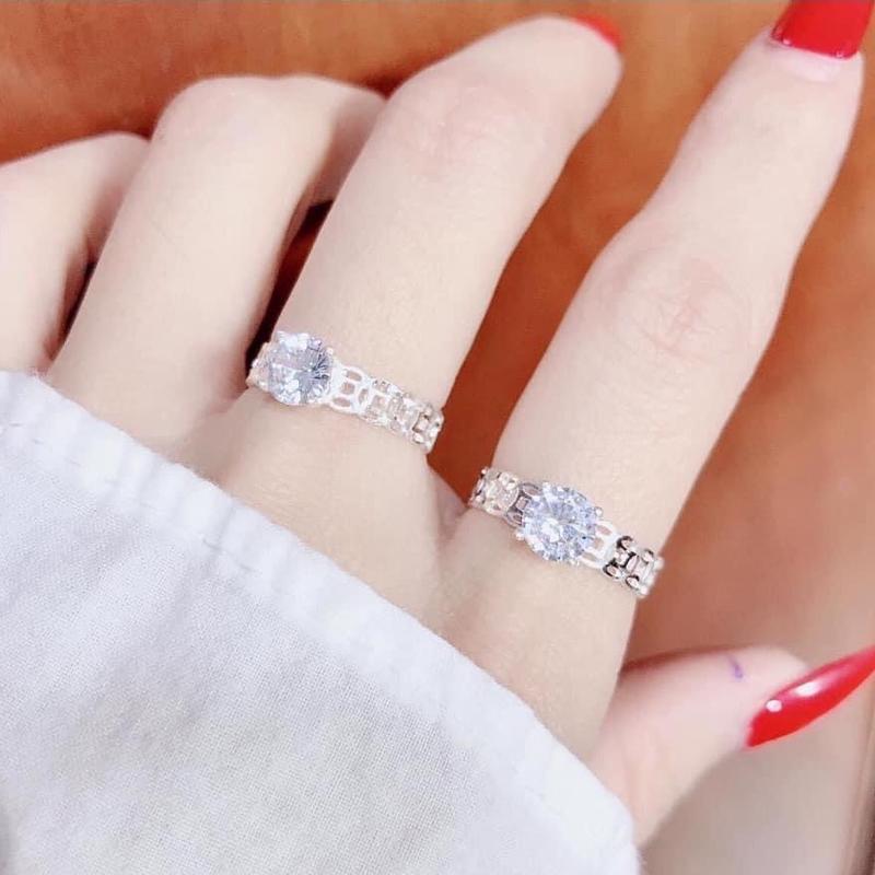 Nhẫn nữ bạc  kym tiền đá chủ bạc ta LoPa, SK99,  xinh xinh   điểm nhấn, thu hút thời trang, cá tính , sang trọng, đi chill, kỉ niệm , quà tặng, đồ đôi, bạn thân ,