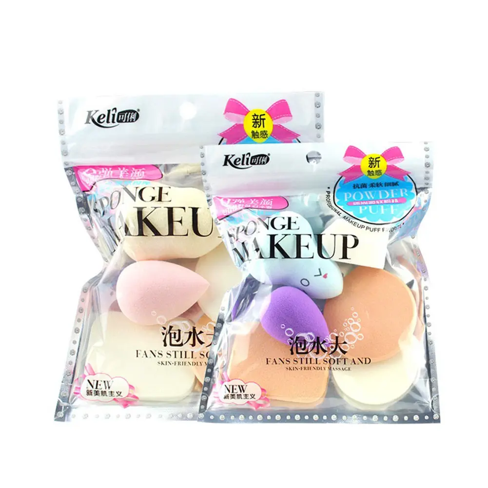 6PCS Makeup Beauty Puff Sponge Set Foundation Powder Blush Blender Makeup Accessories Tools Cosmetic Blending Sponge Beauty Egg
