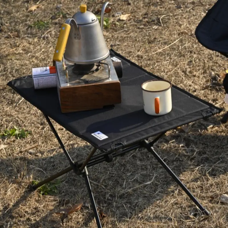 Portable Foldable Camping Table, 1 Count Lightweight Waterproof Canvas Table with Carry Bag, Outdoor Table for Fishing & Hiking